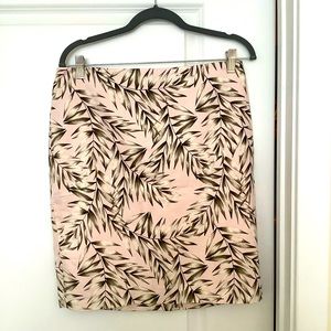 Ann Taylor Outlet leaf print pencil skirt